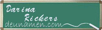 Darina Rickers Visitenkarte